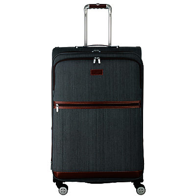 Ted Baker Softside 4-Wheel 80cm Large Suitcase, Grey Ted Baker Softside 4-Wheel 80cm Large Suitcase, Grey